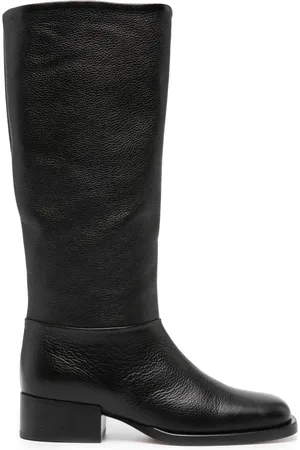 Dear Frances Smooth-grain leather boots