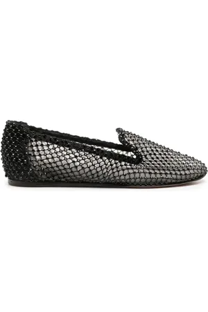 LE SILLA Gilda rhinestone-embellished ballerina shoes
