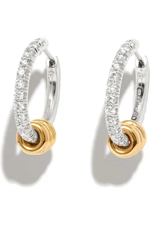 SPINELLI KILCOLLIN 18kt white and yellow gold hoop earrings