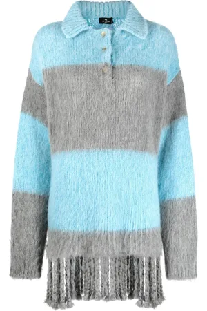 Etro Fringed-edge sweater minidress