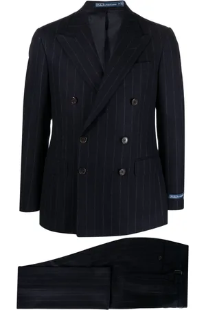 Ralph Lauren Polo double-breasted pinstriped suit