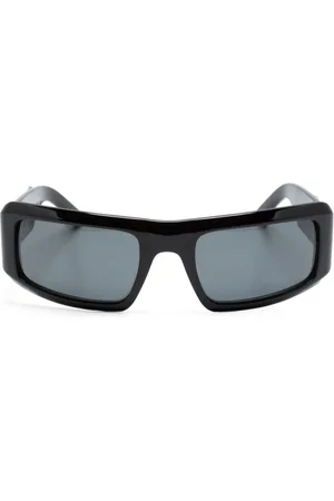 Palm Angels Logo-plaque rectangle-frame sunglasses