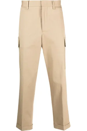 Etro Pegaso-motif cropped cargo trousers