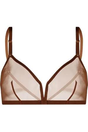ERES Contrasting-trim spaghetti-strap bra