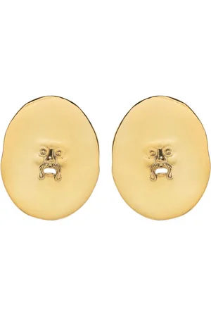 Patou Large face clip-on earrings