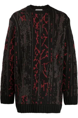 YOHJI YAMAMOTO Patterned intarsia-knit jumper