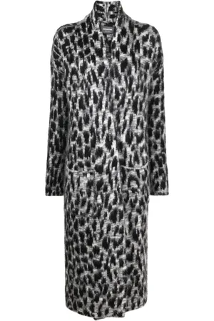 Zadig & Voltaire Leopard-print cardigan coat
