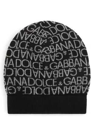 Dolce & Gabbana Logo intarsia-knit wool beanie