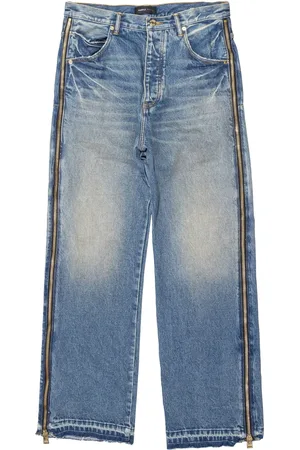 Purple Brand P018 zip wide-leg jeans