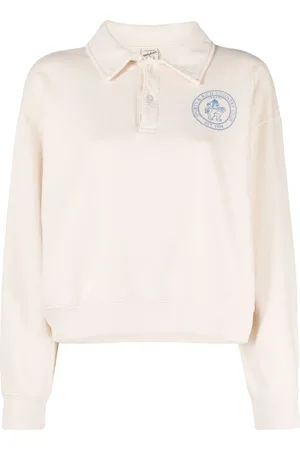 Sporty & Rich Logo-print long-sleeve polo shirt