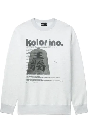 Kolor Graphic-print cotton sweatshirt