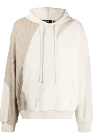 FIVE CM Waffle-effect drawstring hoodie