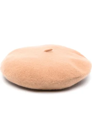 Stella McCartney Logo-plaque wool-felt beret