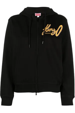 Kenzo Logo-print zip-up hoodie