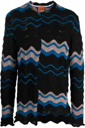 Vitelli Zigzag-print crew-neck jumper