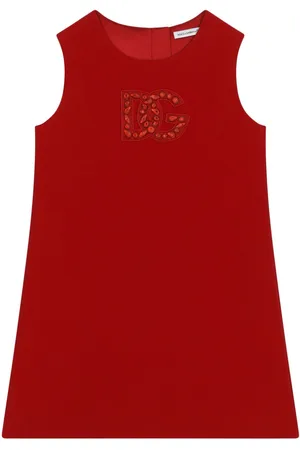 Dolce & Gabbana Logo-embellished A-line midi dress