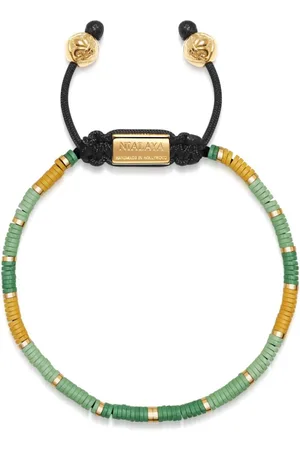 Nialaya Logo-plaque beaded bracelet
