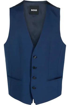 HUGO BOSS Single-breasted buttoned waistcoat