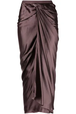 Rick Owens Gonna wrap-design skirt