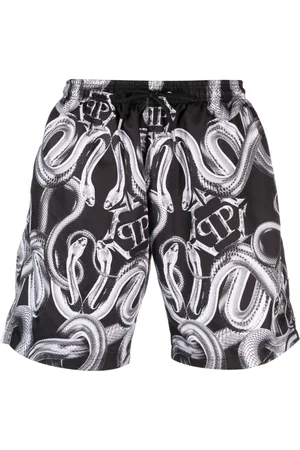 Philipp Plein Snake logo-print swim shorts
