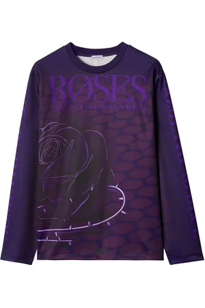 Burberry Rose-print long-sleeve jumper
