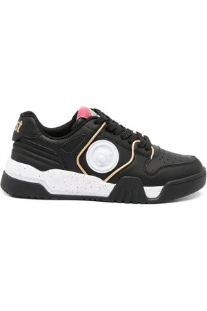 Roberto Cavalli Tiger Head-motif leather sneakers
