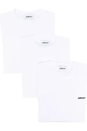 AMBUSH Logo-embroidered crew-neck T-shirt