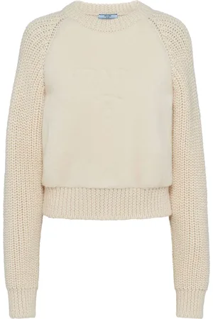 Prada Crew-neck alpaca-blend jumper