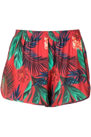 Lygia & Nanny Lee botanical-print mini shorts