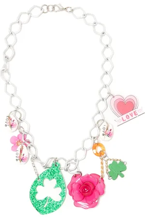 AMIR SLAMA Rose-pendant chain-link necklace