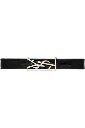 Saint Laurent Cassandre leather bracelet