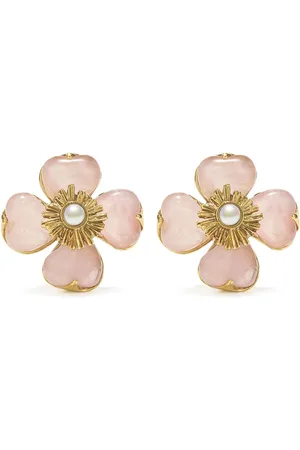 Goossens Trefle quartz earrings