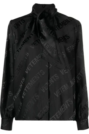 Vetements Logo-jacquard button-up shirt