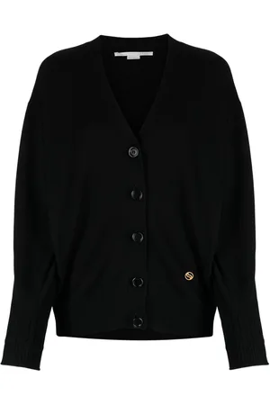 Stella McCartney Logo-embroidered virgin wool cardigan