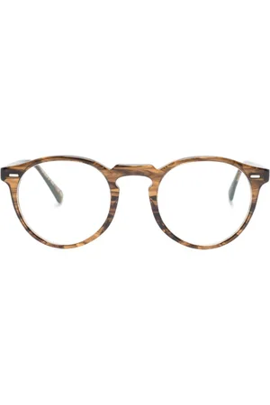 Oliver Peoples Patterned round-frame glasses