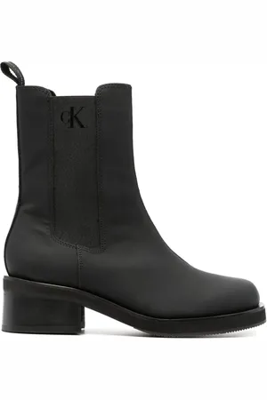 Calvin Klein 50mm leather chelsea boots