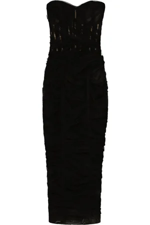 Dolce & Gabbana Draped tulle corset dress