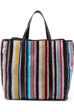 Missoni Striped terry-cloth tote bag