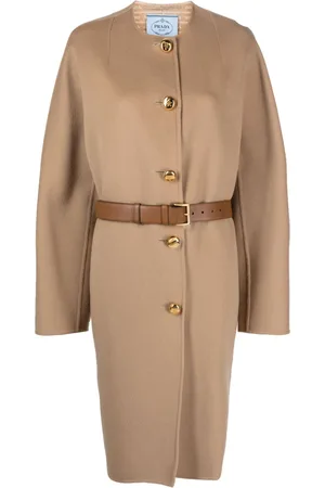 Prada Single-breasted belted coat