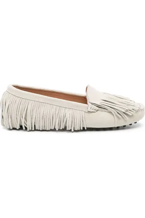 Scarosso Fringed suede loafers