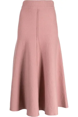 PRINGLE OF SCOTLAND Fine-knit midi skirt