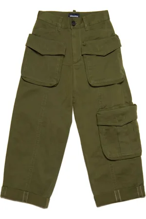 Dsquared2 Logo-patch cotton trousers