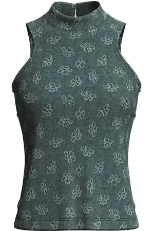 MACCAPANI Kendra monogram-jacquard top
