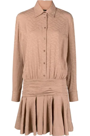 Pinko Arzach logo-jacquard shirtdress