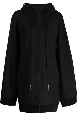 MELITTA BAUMEISTER Longline zip-up cotton hoodie