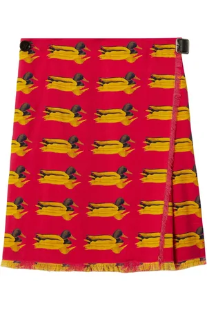 Burberry Duck-print wool miniskirt