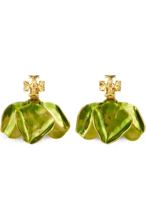Tory Burch Roxane hammered-effect stud earrings