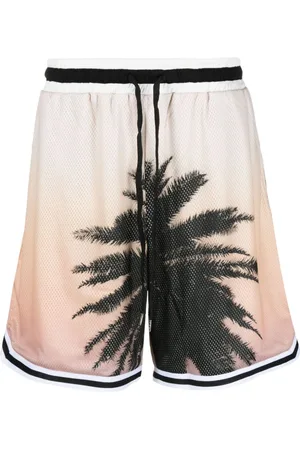BLUE SKY INN Palm tree-print gradient shorts