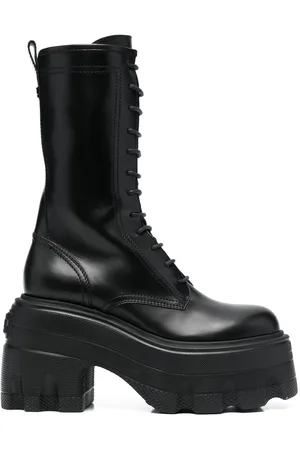 Casadei Maxi lace-up army 120mm boots