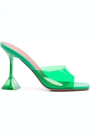 Amina Muaddi 95mm Lupita Glass sandals